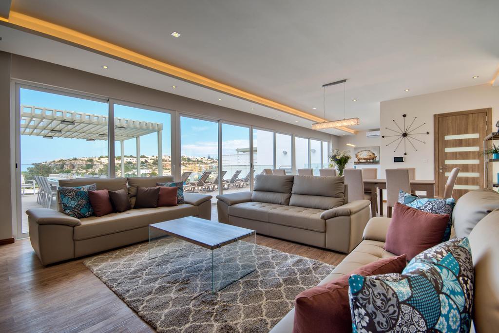 Villa Gaia - Sunset Views, Indoor Heated Pool, Sauna And Games Room Mellieha Exterior photo