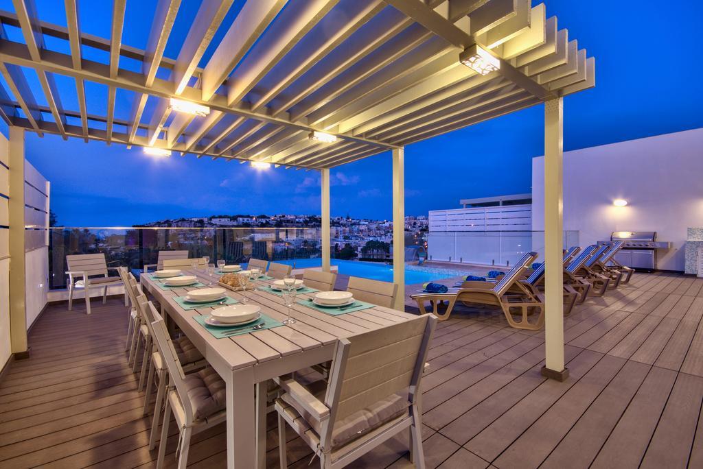 Villa Gaia - Sunset Views, Indoor Heated Pool, Sauna And Games Room Mellieha Exterior photo